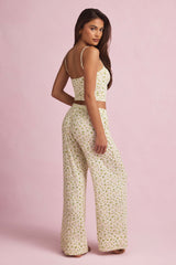 Ivelle-Modal Mid-Rise Pyjama Trousers in Lemon Print