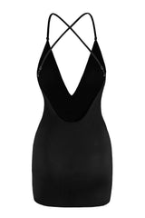 Intimates-Intimates Soft Mesh Multiway Mini Dress in Black
