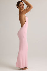 Imelda-Modal Racerback Maxi Dress in Baby Pink