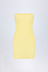 Intimates-Soft Mesh Mini Slip Dress in Yellow