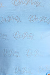 Loungewear-Long Sleeve Scoop Neck Pointelle Crop Top in Baby Blue