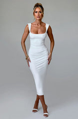 Malina Midi Dress - Ivory