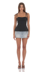 Flare Top in Black