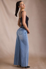 Jeylan-Low-Rise Wide-Leg Jeans in Vintage Wash