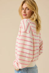 Brooke Textured Striped Top
