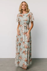 Katalaya Maxi Dress | Sage + Gold