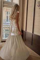 Sequin Bandeau Maxi Dress