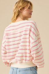 Brooke Textured Striped Top