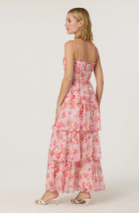 Vonnessa Pleated Tiered Maxi Dress