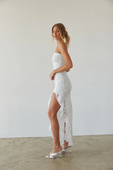 Vivienne Sparkle Lace Ruffle Maxi Dress