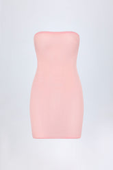 Intimates-Soft Mesh Mini Slip Dress in Pink