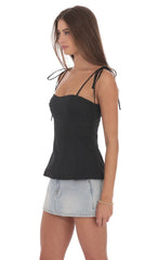 Flare Top in Black