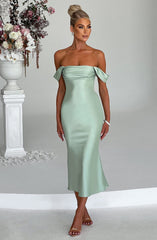Jennifer Midi Dress - Mint