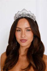 Queen Worthy Tiara Crown Silver