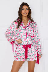 Santa's Helper Pyjama Set Pink