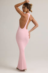 Imelda-Modal Racerback Maxi Dress in Baby Pink