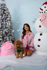 Santa's Helper Pyjama Set Pink