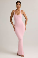 Imelda-Modal Racerback Maxi Dress in Baby Pink