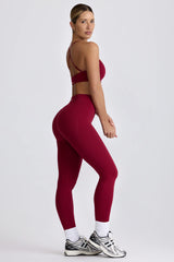 Super Sculpt Seamless Leggings in Burgundy