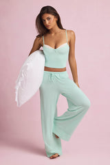 Ivelle-Modal Mid-Rise Pyjama Trousers in Mint