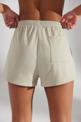 Straight Sweat Shorts in Limestone