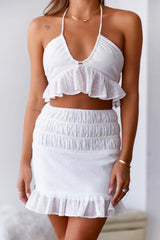 SUR BELLE Time Untold Mini Skirt White