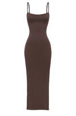 Saskia Maxi Dress - Chocolate