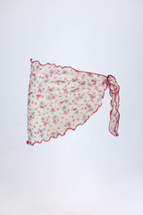 Molinas-Side-Tie Sarong in Red Floral