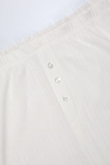 Libby-Pointelle Mid-Rise Straight-Leg Trousers in White