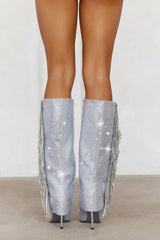Sanya Knee High Boots Rhinestone