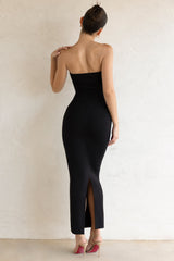 Kali-Bandeau Maxi Dress in Black