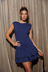 Olivia Drop Waist Fit and Flare Mini Dress