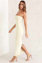 Kali-Bandeau Maxi Dress in Ivory