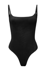 Intimates-Soft Mesh Bodysuit in Black