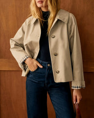 Khaki Contrasting Pocket Jacket