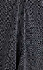 Ruri Mini Dress - Sparkly Oversized Shirt Dress in Black and Silver