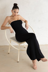 Kali-Bandeau Maxi Dress in Black