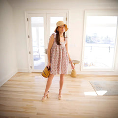 Nea | Short floral dress with straps