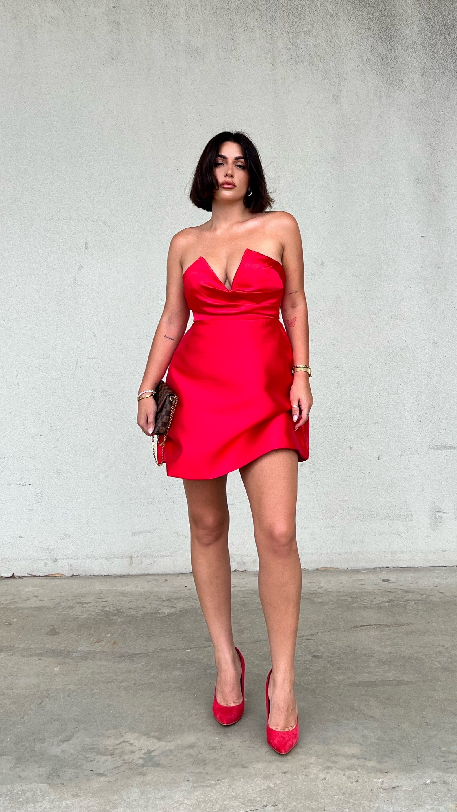 Valerie Mini Dress - Red