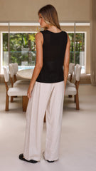 Lenny Knit Top - Black