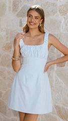 Adley Mini Dress - Blue
