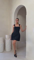 Hilarie Mini Dress - Black