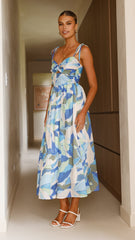 Saila Maxi Dress - Blue Print