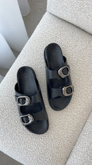 Sol Sana San Jose Footbed - Black / Silver