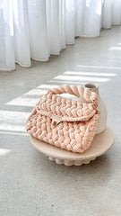 Annabel Chunky Plaited Handbag - Cream
