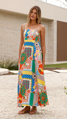 Jaylene Maxi Dress - Dazzle Print