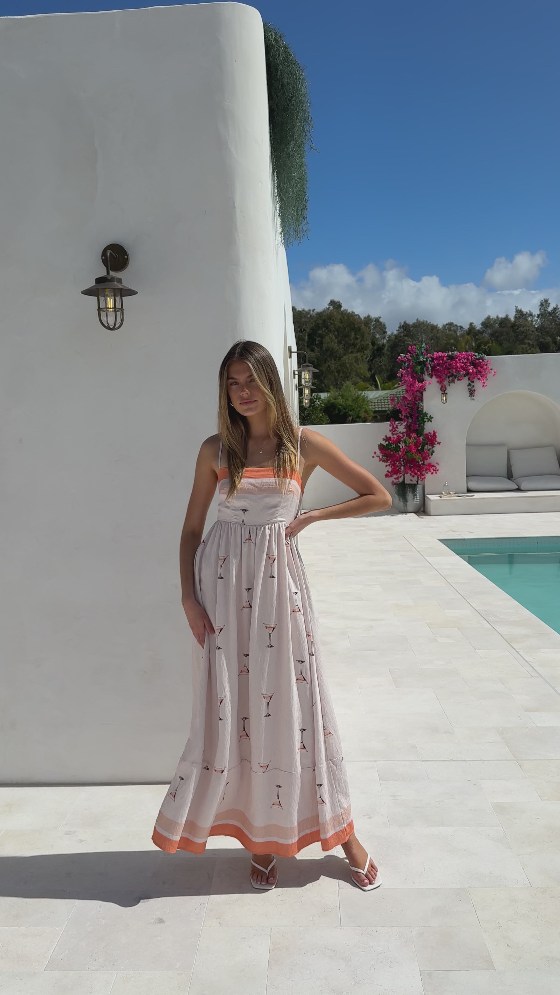 Penny Maxi Dress - Peach Martini