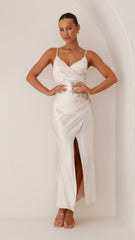 Elsa Midi Dress - Champagne
