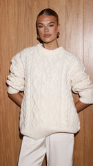 Valentina Knit Sweater - Cream