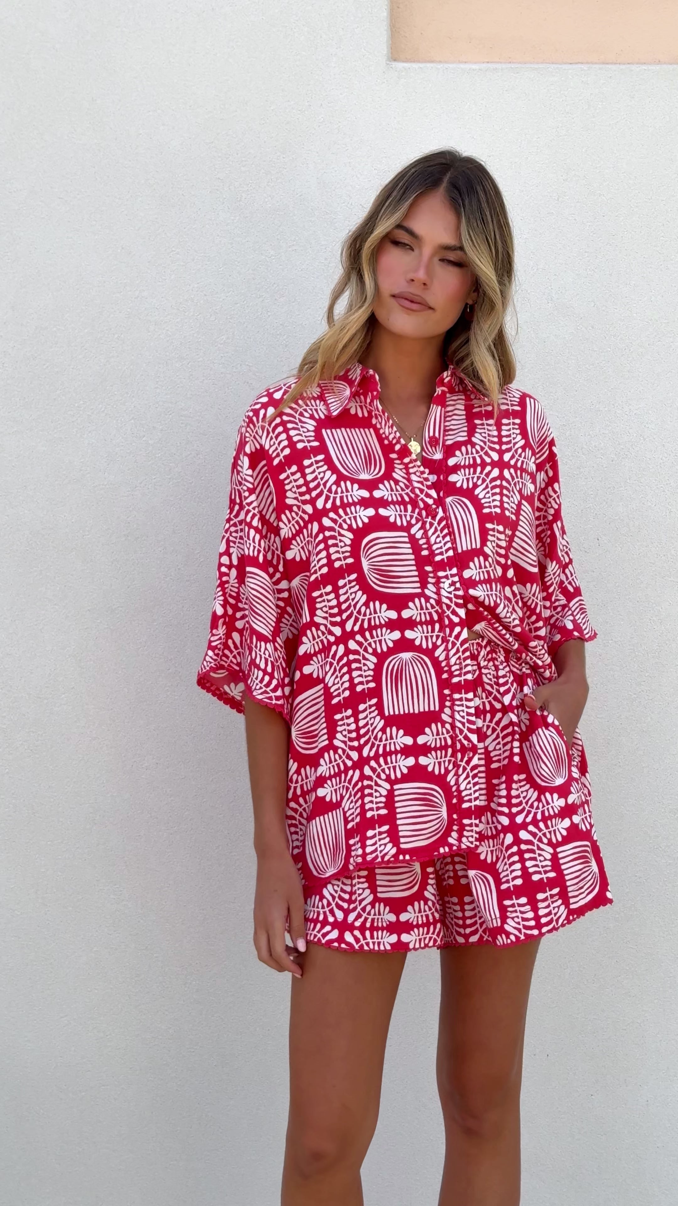 Venice Shirt - Red Sea